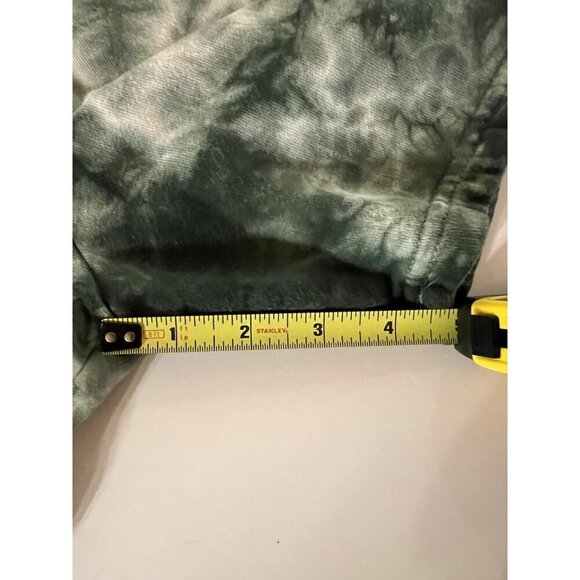 IAMKOKO.LA  Los Angeles green white tie-dye sweat shorts sz M rhinestone logo - Picture 8 of 11